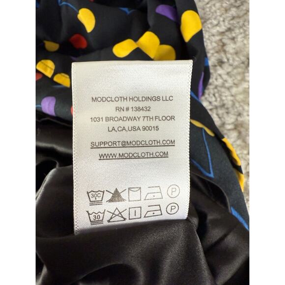 Modcloth Sz 4 Cherry Print Pleated Midi Skirt Retro Pin-Up Rockabilly - Picture 9 of 10